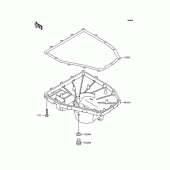 Схема вузла: Oil pan для Kawasaki ZX636 Ninja ZX-6R