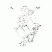 Схема вузла: Front fender для Kawasaki EX250 Ninja 250R