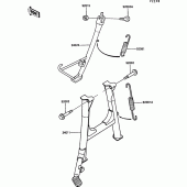 Схема вузла: Підставка для Kawasaki ZG1000 1000GTR