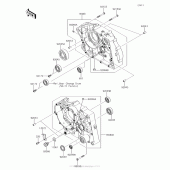 Схема узла: Картер двигателя для Kawasaki KLX140 KLX140L