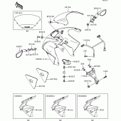 Схема вузла: Cowling(zx600-g2) для Kawasaki ZX600 Ninja ZX-6R
