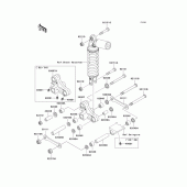 Схема вузла: Задня підвіска для Kawasaki ZX1200 Ninja ZX-12R