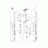 Схема вузла: Вилка передня для Kawasaki KLE250 Versys-X 250 ABS
