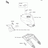 Схема вузла: Інформаційні наклейки для Kawasaki ZX1000 Ninja ZX-10R