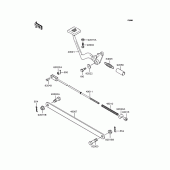 Схема вузла: Лапка гальма для Kawasaki EL250 Eliminator 250LX