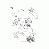 Схема узла: Fuel pump для Kawasaki VN1500 VN1500 Classic Tourer Fi