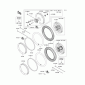 Схема вузла: Шини для Kawasaki KX250/KX252 KX250F