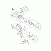 Схема вузла: Taillight(S) для Kawasaki KL650 KLR650