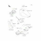 Схема узла: Информационные наклейки для Kawasaki ZR550 Zephyr