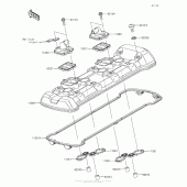 Схема вузла: Клапанна кришка Kawasaki KLZ1000 Versys 1000 LT