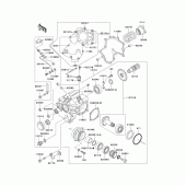 Схема вузла: Front bevel gear(1/3) для Kawasaki VN1500 VN1500 Drifter