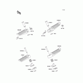 Схема узла: Подножки для Kawasaki ZX1100 Ninja ZX-11