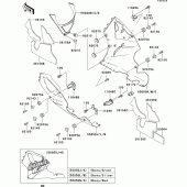 Схема узла: Cowling lowers(1/2)(zx750-p4) для Kawasaki ZX750 Ninja ZX-7R
