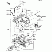 Схема вузла: Картер двигуна для Kawasaki ZX600 Ninja 600R