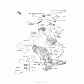 Схема узла: Топливный бак для Kawasaki ZG1400 Concours 14 ABS