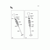 Схема вузла: Клапани для Kawasaki ER650 ER-6N