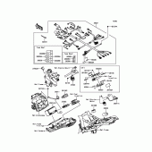Схема вузла: Електроустаткування для Kawasaki ZR800 Z800 ABS