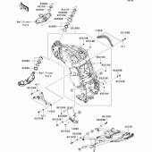 Схема узла: Рама для Kawasaki ZG1400 1400GTR ABS