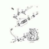 Схема узла: Gear Change Drum/Shift Fork(s) для Kawasaki ZX1000 Ninja ZX-10R ABS