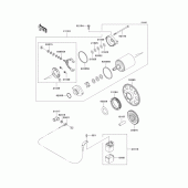 Схема вузла: Starter motor для Kawasaki EJ800 W800