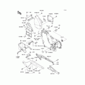 Схема вузла: Батарейний відсік для Kawasaki VN800 Vulcan 800 Classic
