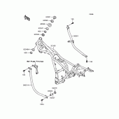 Схема вузла: Рама для Kawasaki EL250 Eliminator 250LX