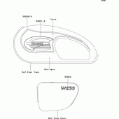 Схема вузла: Decals(boulogne/ivory)(ej650-c3) для Kawasaki EJ650 W650