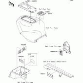 Схема узла: Информационные наклейки для Kawasaki ZX1200 Ninja ZX-12R