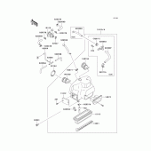 Схема вузла: Повітряний фільтр Kawasaki ZG1000 Concours