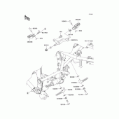 Схема вузла: Підніжки для Kawasaki KLX250 KLX250