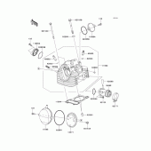 Схема узла: Головка цилиндра для Kawasaki KLX140 KLX140L