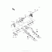 Схема вузла: Задній важіль (Маятник) для Kawasaki EX650 Ninja 650