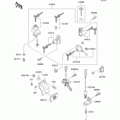 Схема вузла: Замок запалювання для Kawasaki EX500