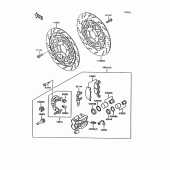Схема вузла: Front brake(zg1000-a9) для Kawasaki ZG1000 Concours