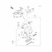 Схема узла: Воздушный фильтр для Kawasaki ZG1000 1000GTR