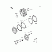 Схема вузла: Зчеплення для Kawasaki ZR250 Balius-II