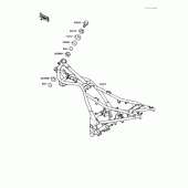 Схема вузла: Рама для Kawasaki EX250 Ninja 250