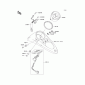 Схема вузла: Meter(s) для Kawasaki VN250 Eliminator 250V