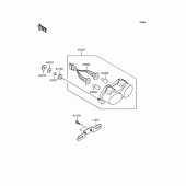 Схема вузла: Задній ліхтар (Stop-сигнал) (s) для Kawasaki ZX636 Ninja ZX-6R