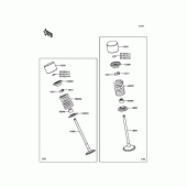 Схема узла: Клапан(ы) для Kawasaki ZX1000 Ninja H2R