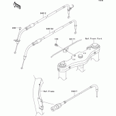 Схема вузла: Троси для Kawasaki VN1600 VN1600 Classic