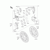 Схема узла: Передний тормоз для Kawasaki ZX1100 ZZ-R1100