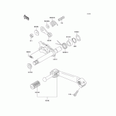 Схема узла: Переключатель передач для Kawasaki KL250 KL250 Super Sherpa