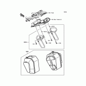 Схема вузла: Аксесуари (Pannier) для Kawasaki EX650 Ninja 650 ABS