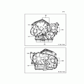 Схема вузла: Болти картера двигуна для Kawasaki VN900 Vulcan 900 Classic