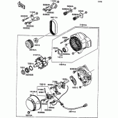 Схема вузла: Generator(1/2) для Kawasaki ZX750 ZXR750