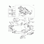 Схема узла: Электрооборудование для Kawasaki ZR1200 ZRX1200 DAEG