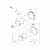Схема узла: Шины для Kawasaki VN1500 Vulcan 1500 Classic FI