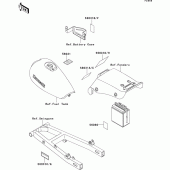 Схема вузла: Інформаційні наклейки для Kawasaki EL250 Eliminator 250