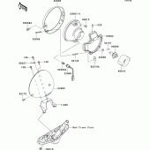 Схема вузла: Headlight(s)(b9f/baf) для Kawasaki VN900 VN900 Classic